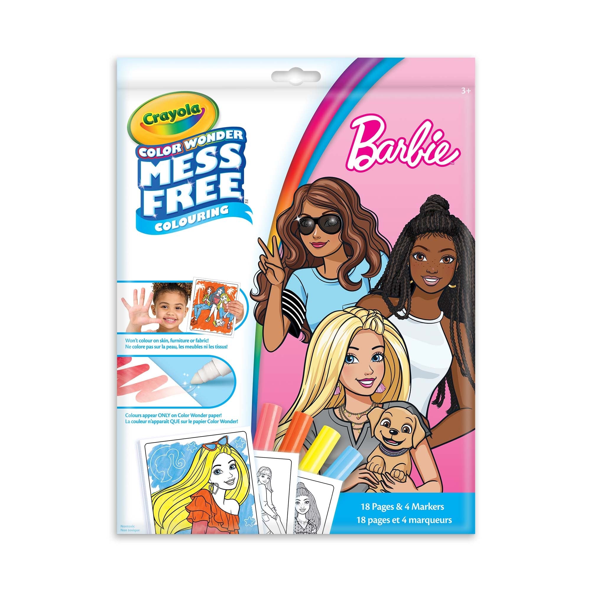 Crayola Colour Wonder Colouring Pages and Mini Marker Sets - Barbie