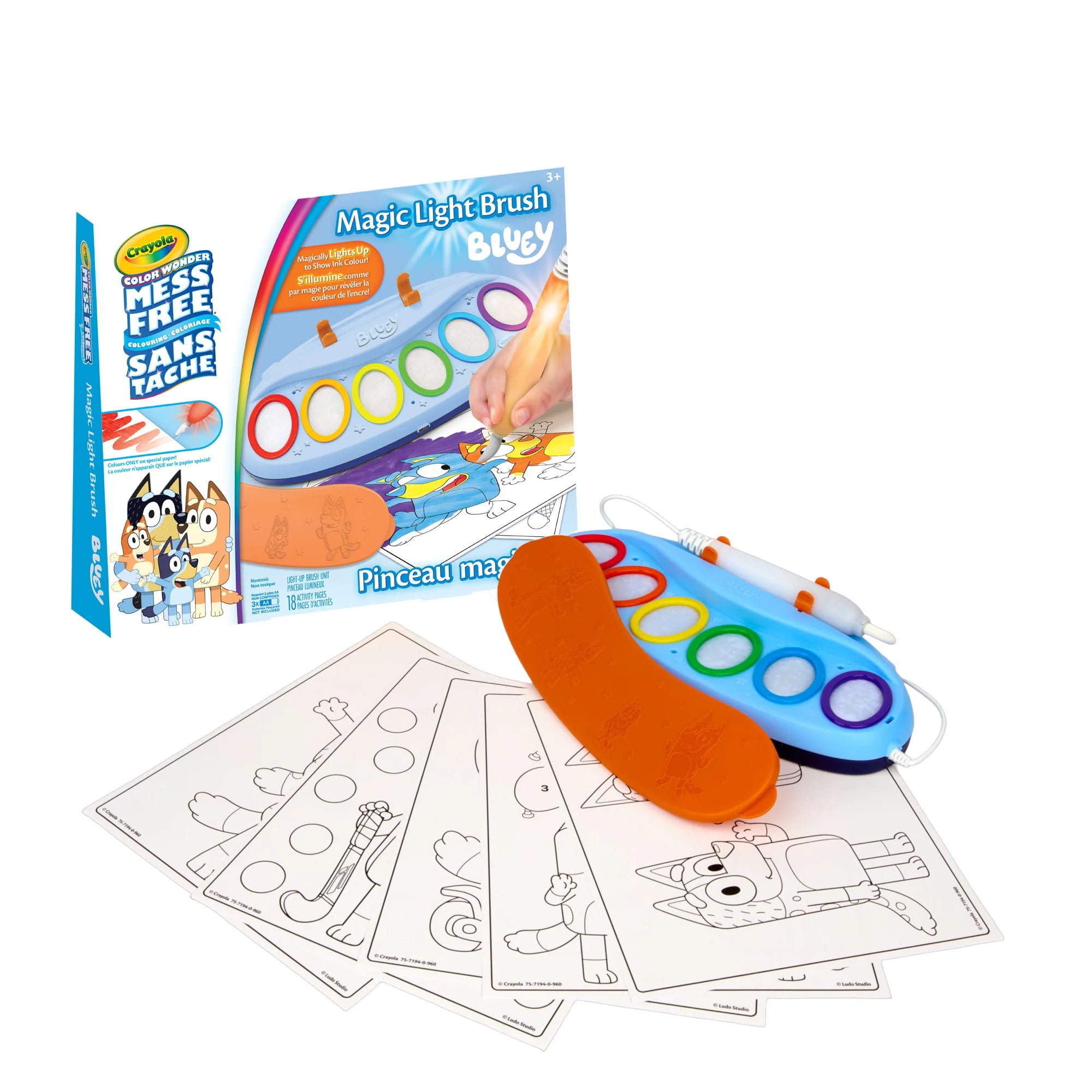 Crayola Color Wonder Bluey Magic Light Brush