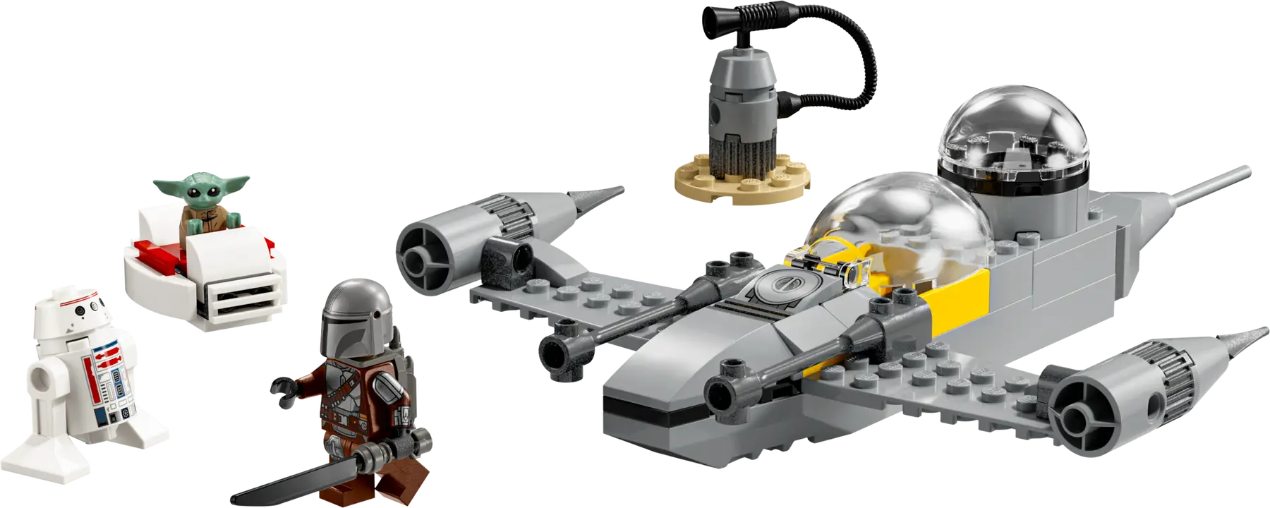 Lego Mando and Grogu's N-1 Starfi..(75410)