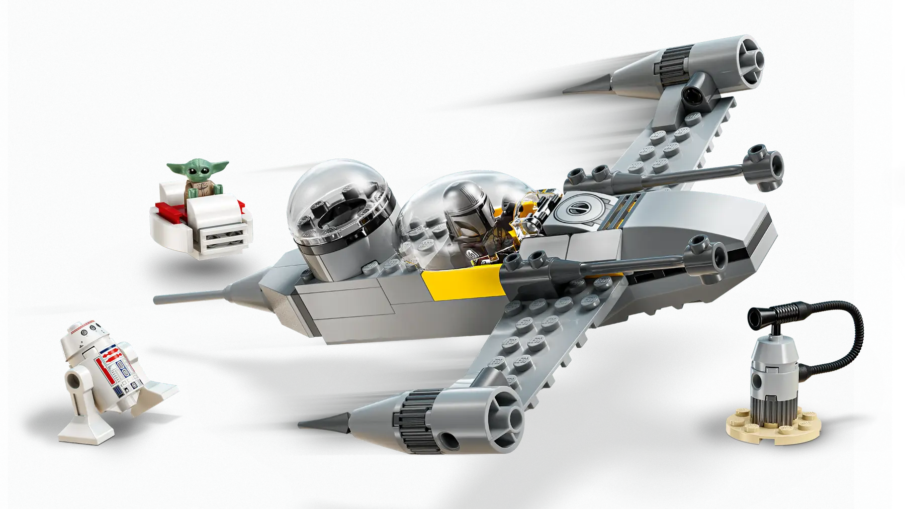 Lego Mando and Grogu's N-1 Starfi..(75410)