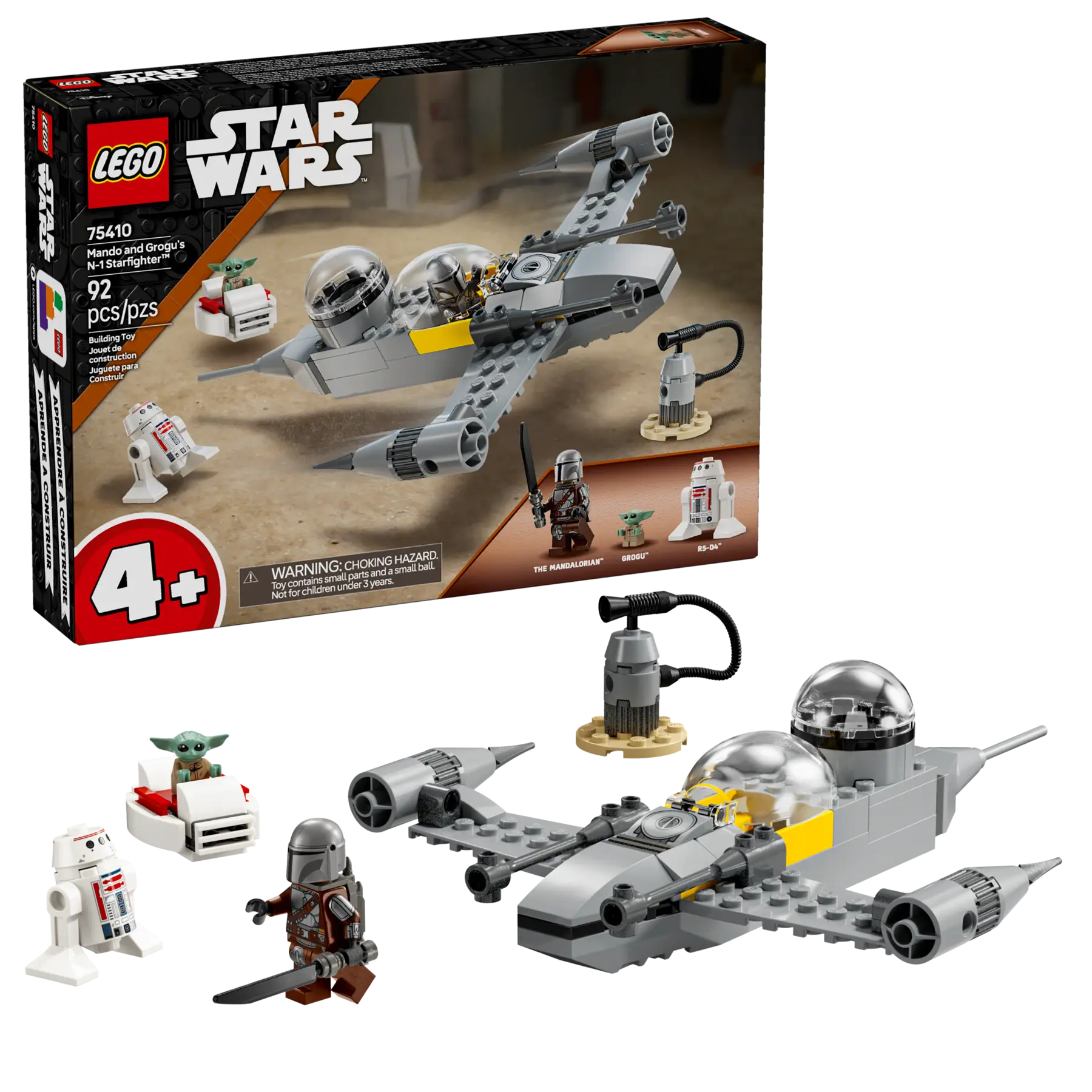 Lego Mando and Grogu's N-1 Starfi..(75410)