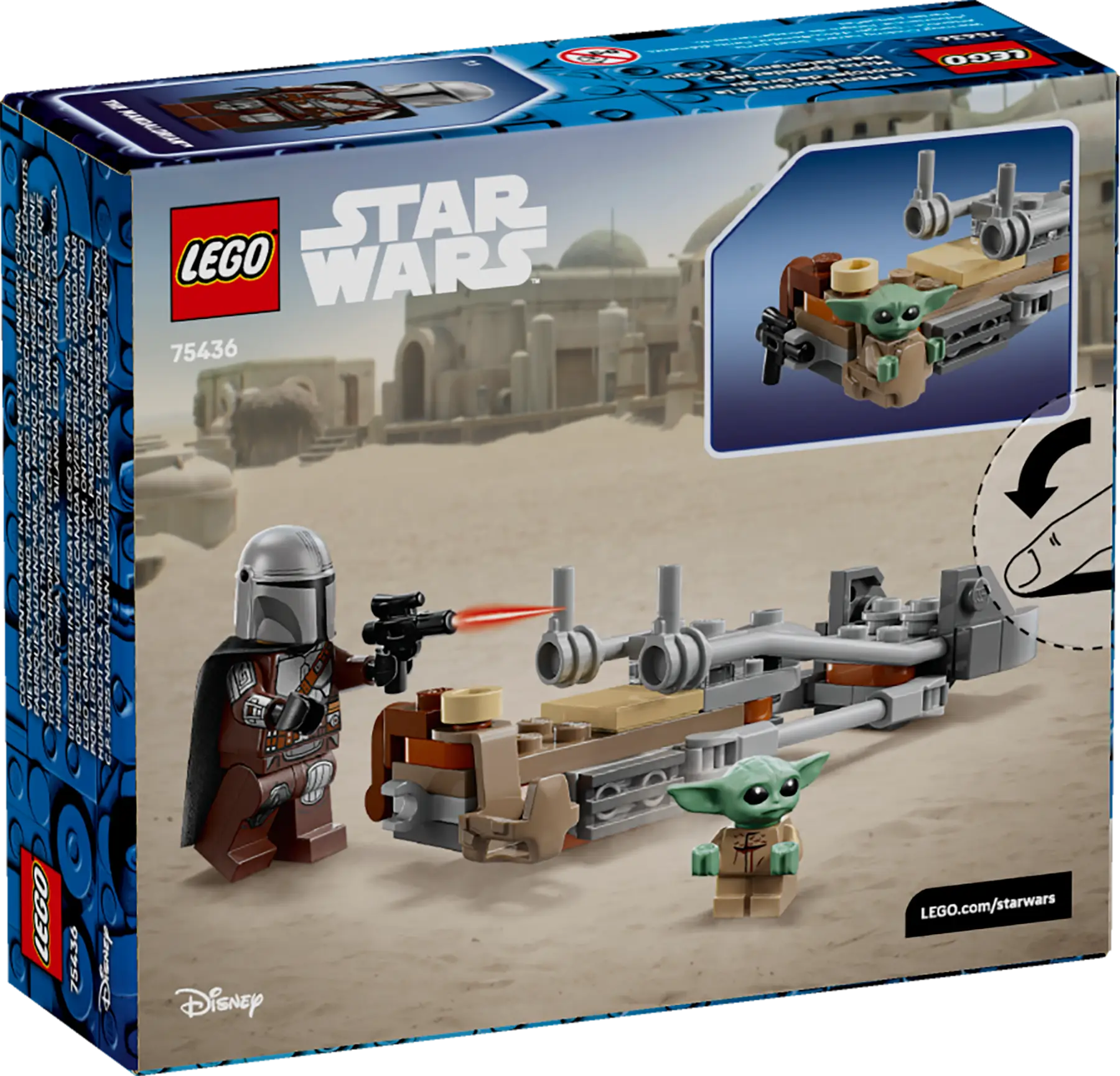 Lego The Mandalorian & Grogu's Speeder Bike (75436