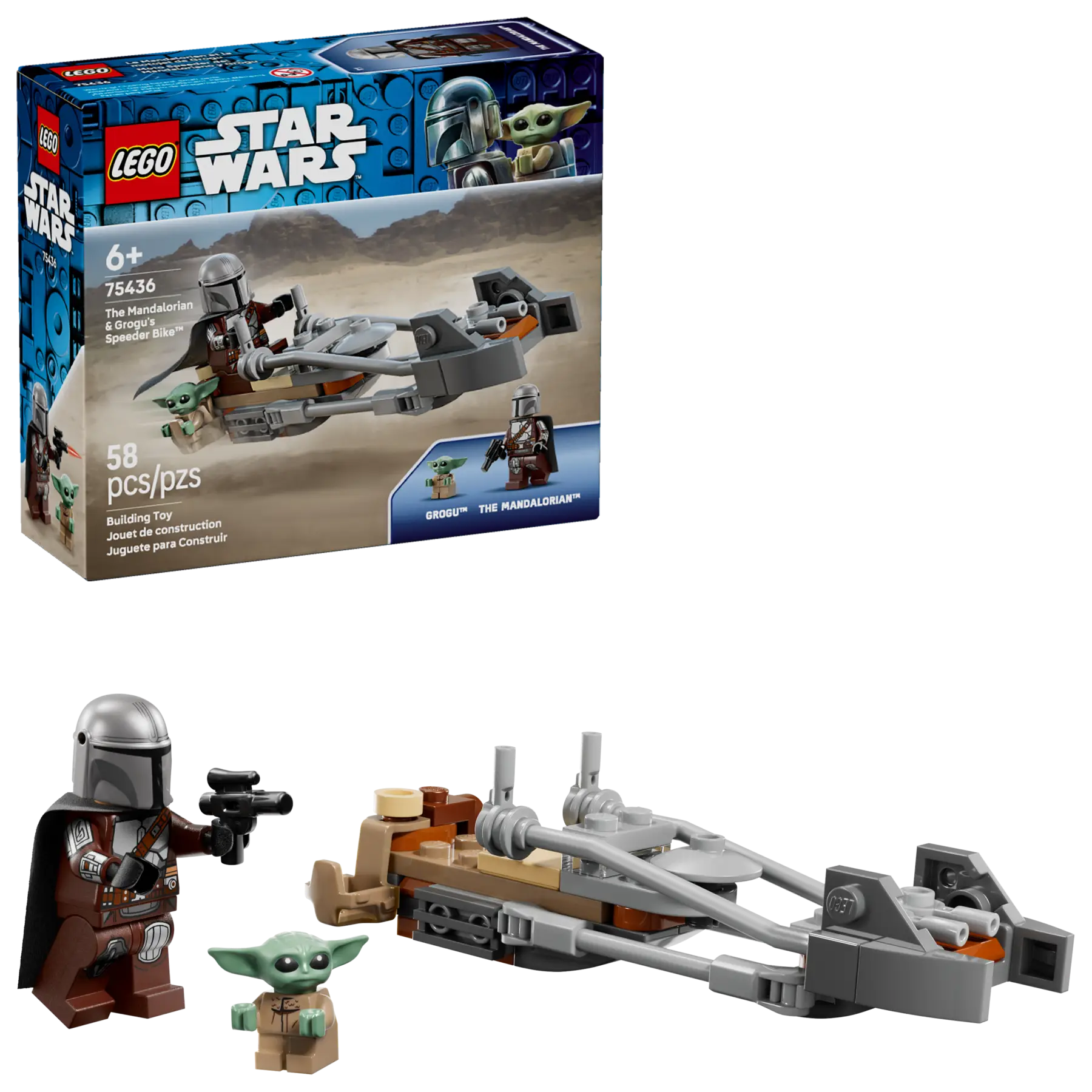 Lego The Mandalorian & Grogu's Speeder Bike (75436