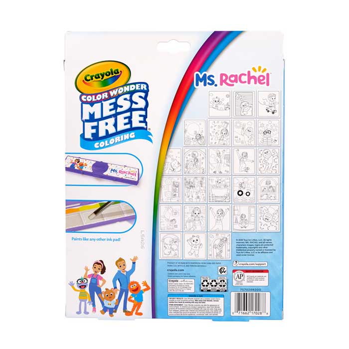 Crayola Color Wonder Paint & Create Ms. Rachel – Mess-Free Washable Paint Activity Set for Toddlers (Ages 1+)