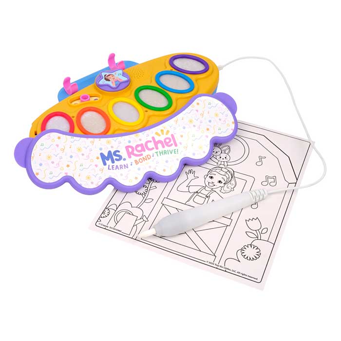 Crayola Color Wonder Magic Light Brush with Sound – Ms. Rachel Audio Storytelling Mess-Free Art Set (Ages 1+)