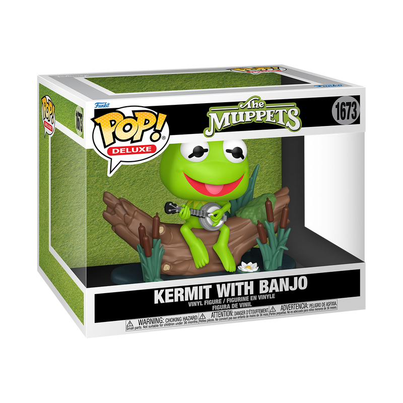Funko Pop! Deluxe The Muppets Series 3 – Kermit the Frog with Banjo Large Vinyl Figure