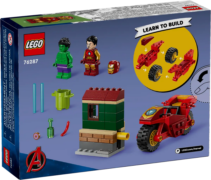 Lego Iron Man with Bike and The Hulk (76287)