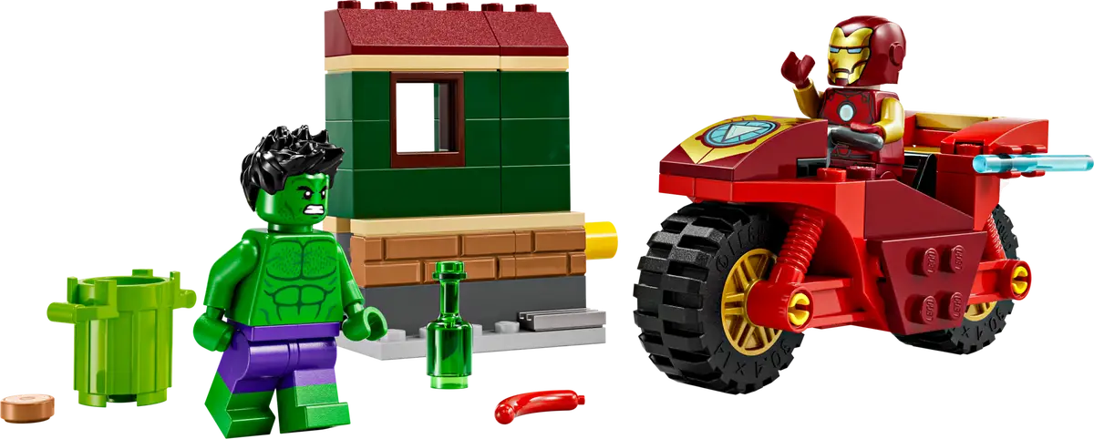 Lego Iron Man with Bike and The Hulk (76287)