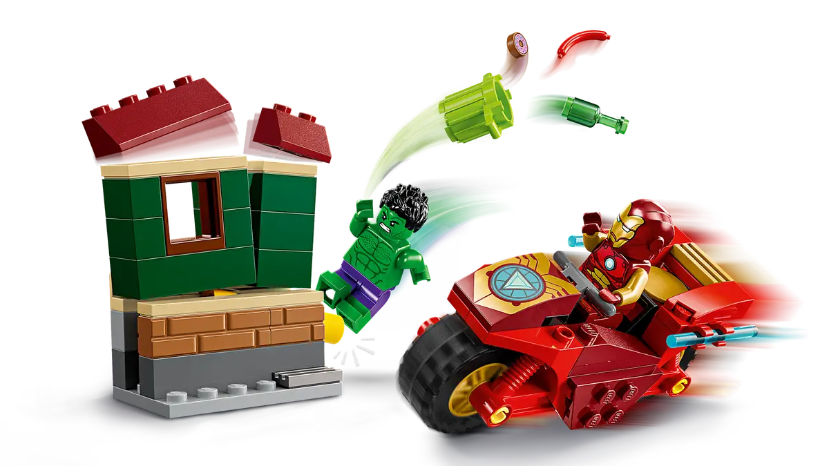 Lego Iron Man with Bike and The Hulk (76287)