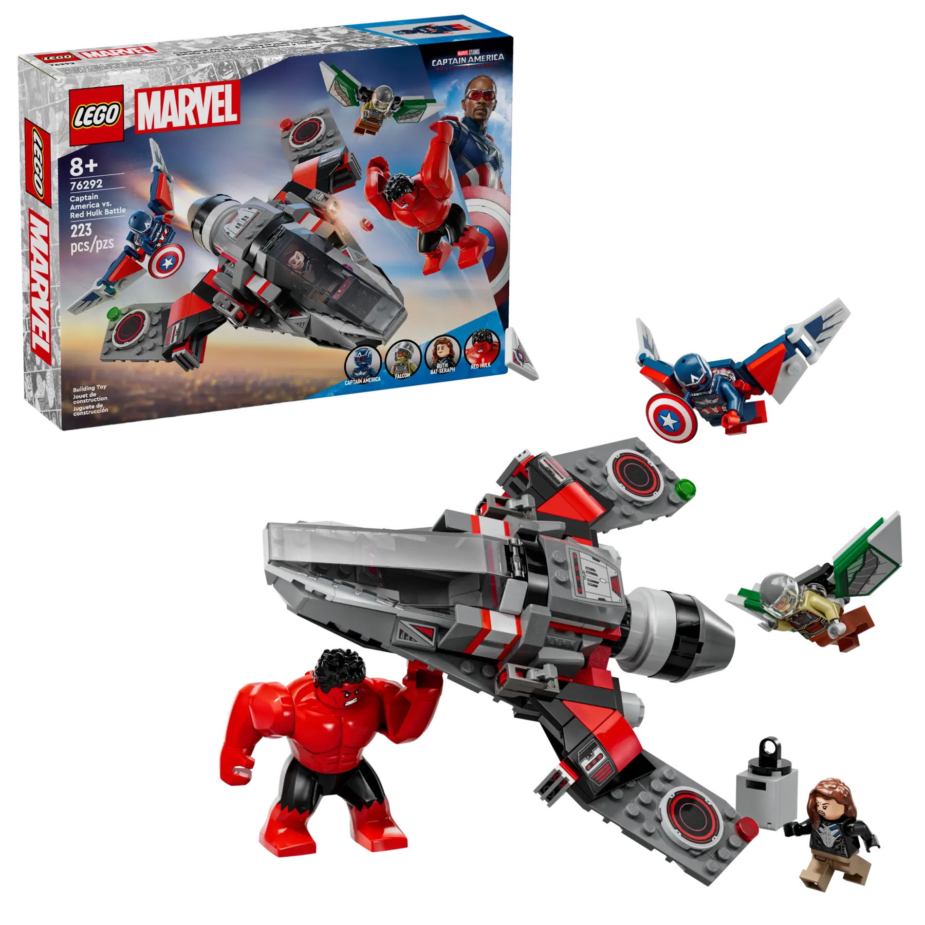 Lego Captain America vs. Red Hulk Battle (76292)