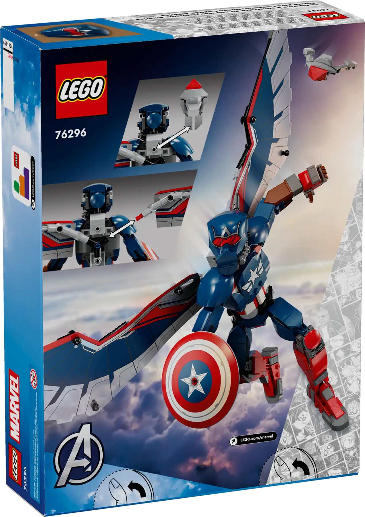 Lego New Captain America Construction Figure (76296)