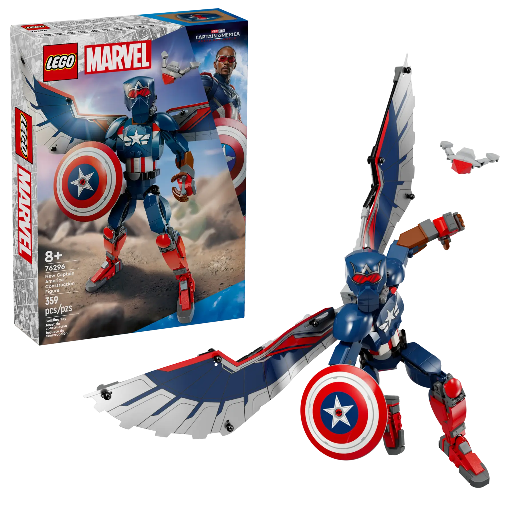 Lego New Captain America Construction Figure (76296)