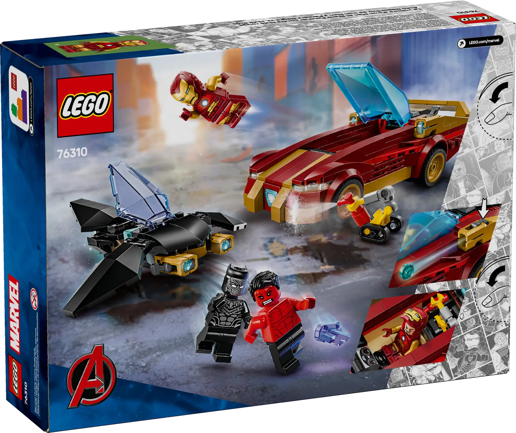 Lego Iron Man Car & Black Panther..  (76310)
