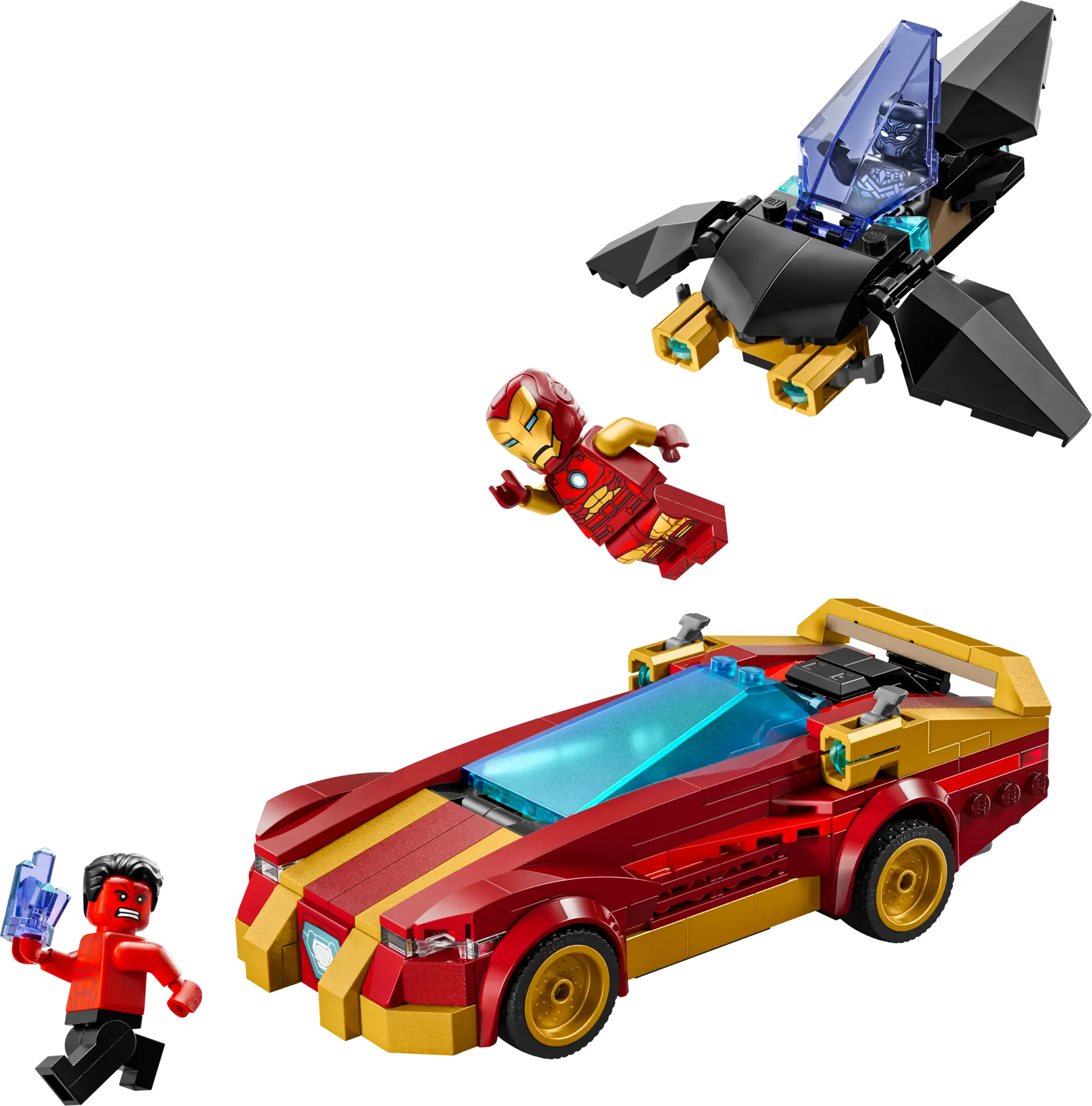 Lego Iron Man Car & Black Panther..  (76310)