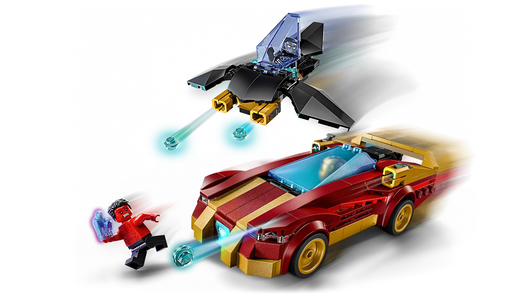 Lego Iron Man Car & Black Panther..  (76310)