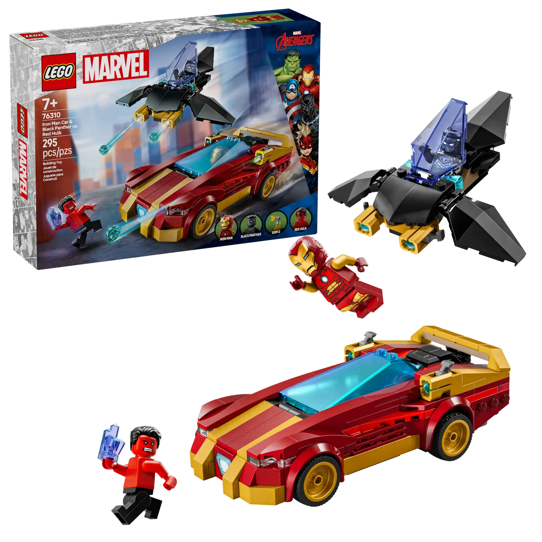 Lego Iron Man Car & Black Panther..  (76310)