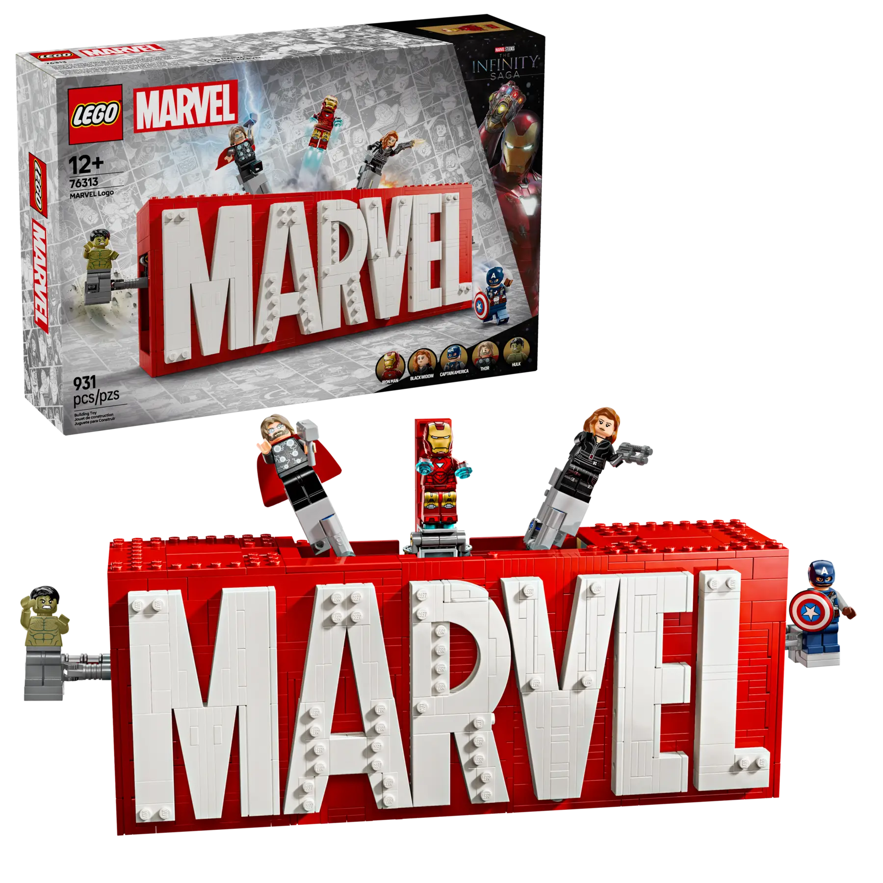 Lego MARVEL Logo & Minifigures (76313)