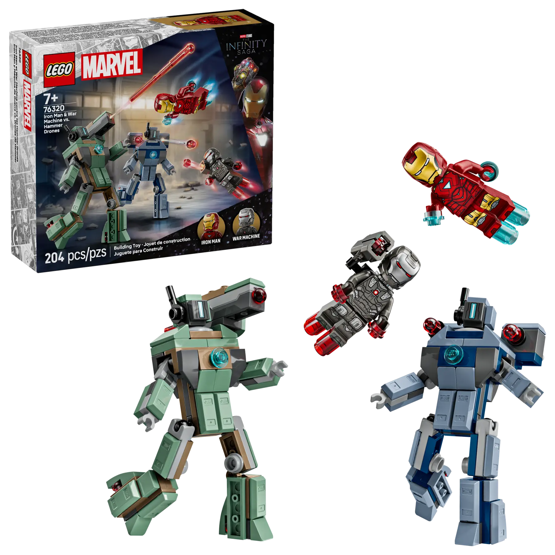 Lego Iron Man & War Machine vs. Hammer Drones (76320)