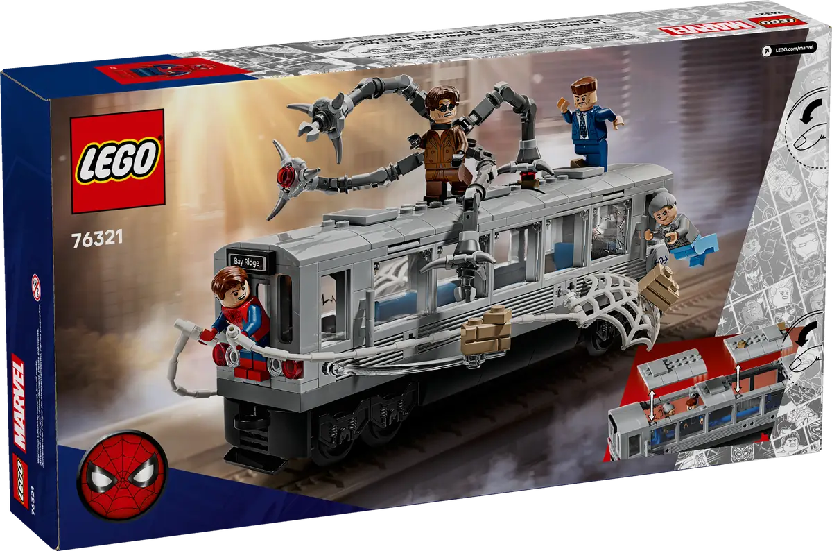 Lego Spider-Man vs. Doc Ock Subway Train Scene (76321)