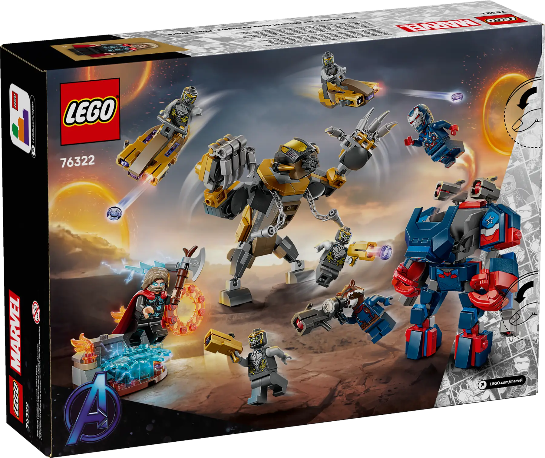 Lego Avengers: Endgame Thor vs. Chitauri (76322)