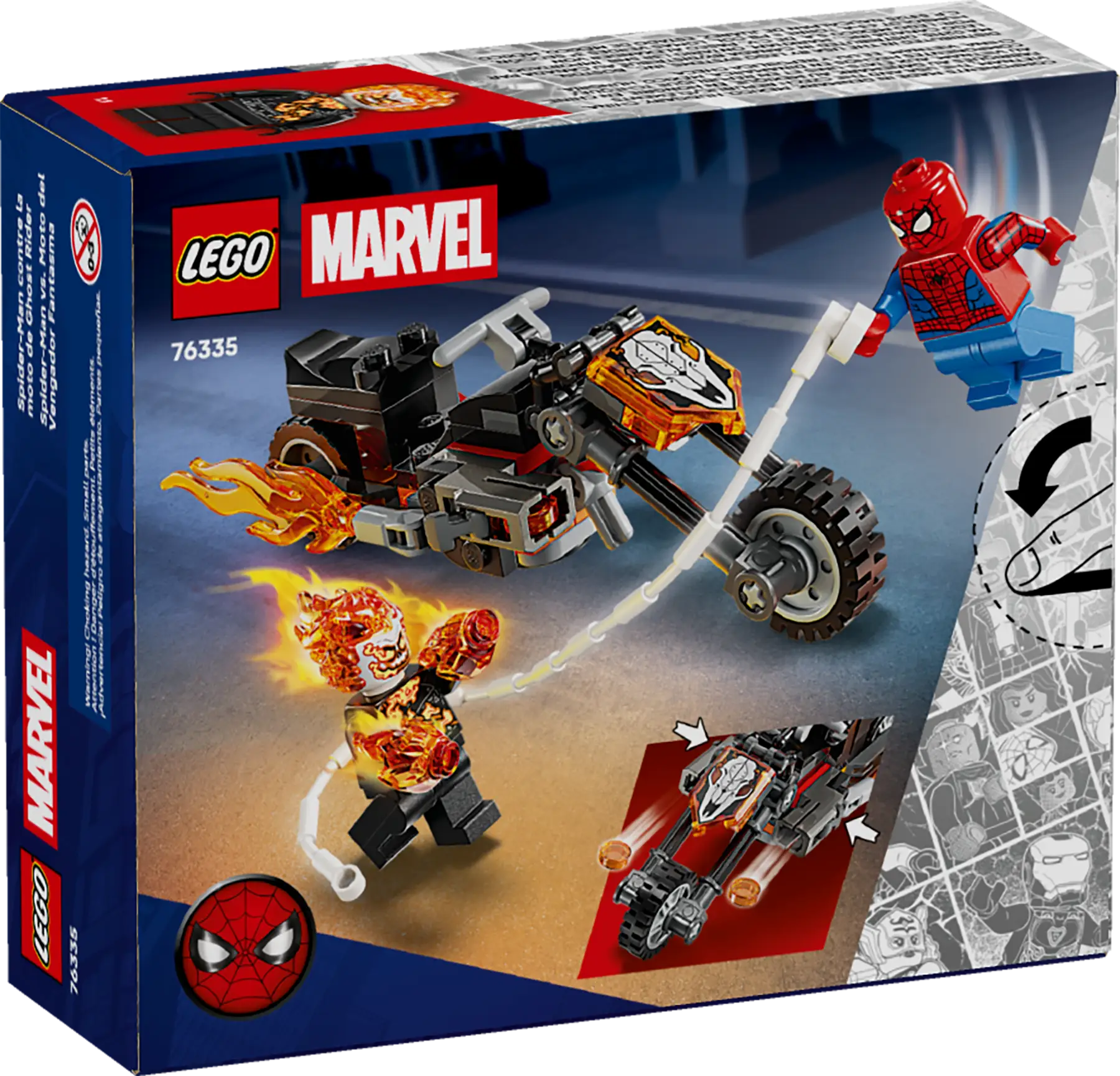 Lego Spider-Man vs. Ghost Rider Motorcycle (76335)