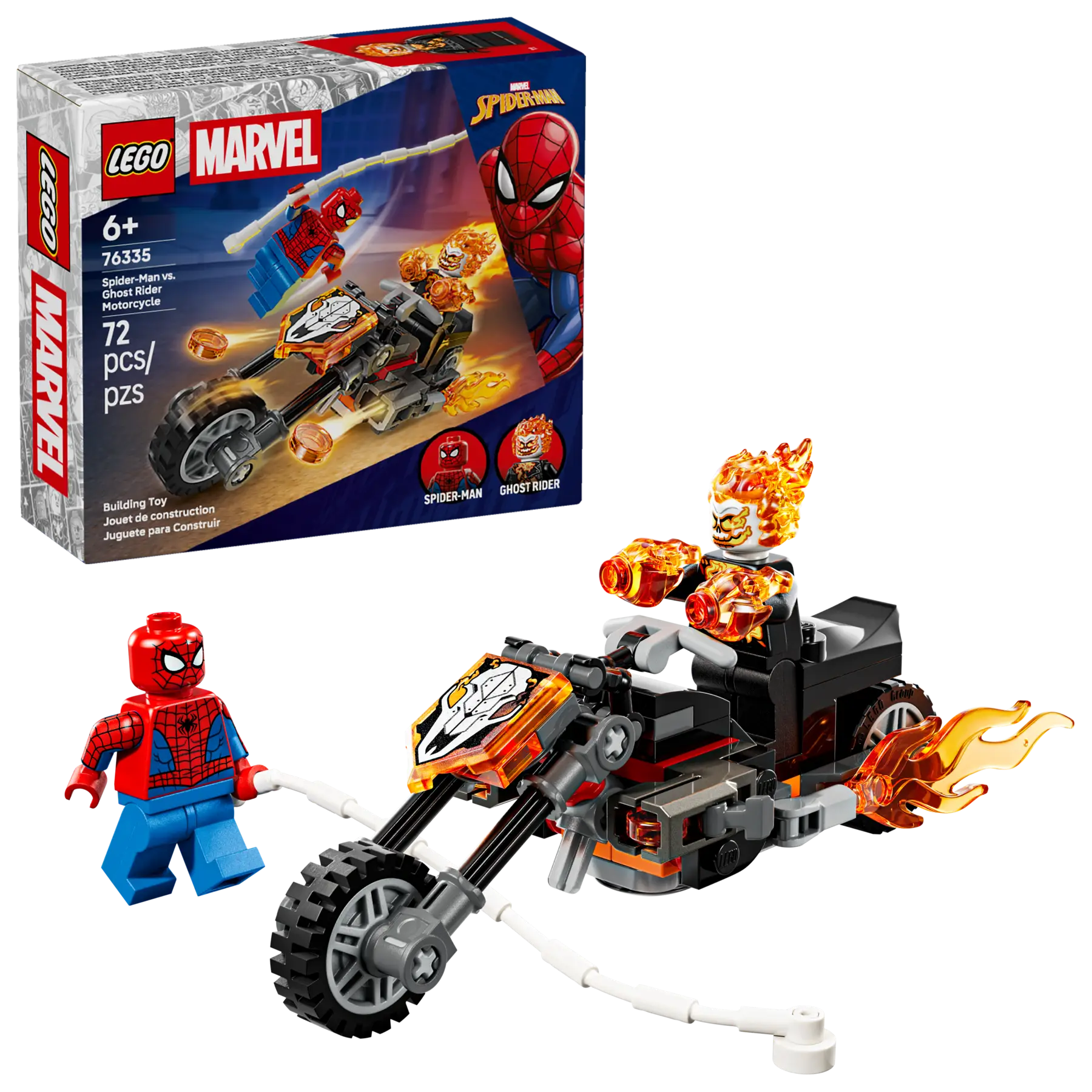 Lego Spider-Man vs. Ghost Rider Motorcycle (76335)