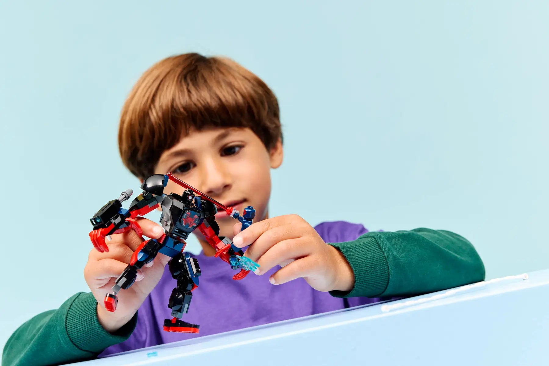 Lego Miles Morales Mech vs. Spider-Man 2099 (76337