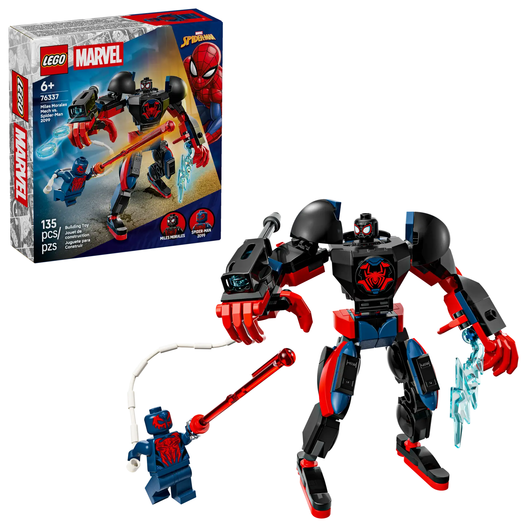 Lego Miles Morales Mech vs. Spider-Man 2099 (76337