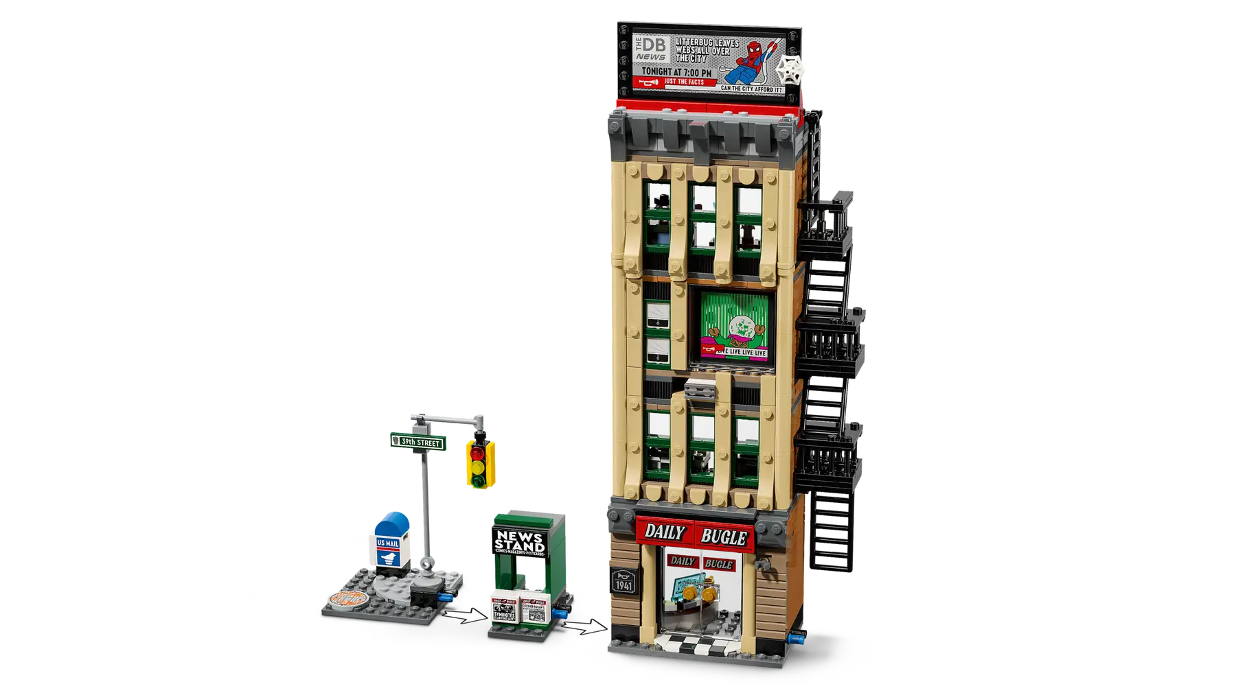 Lego Spider-Man vs. Mysterio: The Daily Bugle (76342)