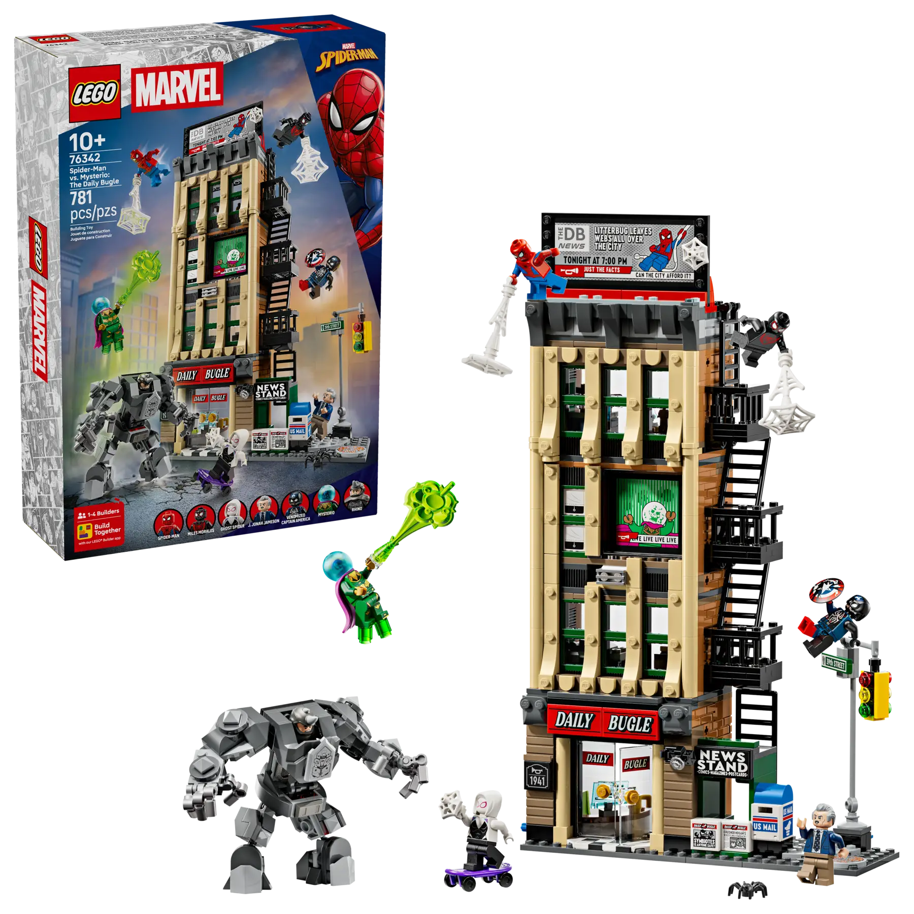 Lego Spider-Man vs. Mysterio: The Daily Bugle (76342)