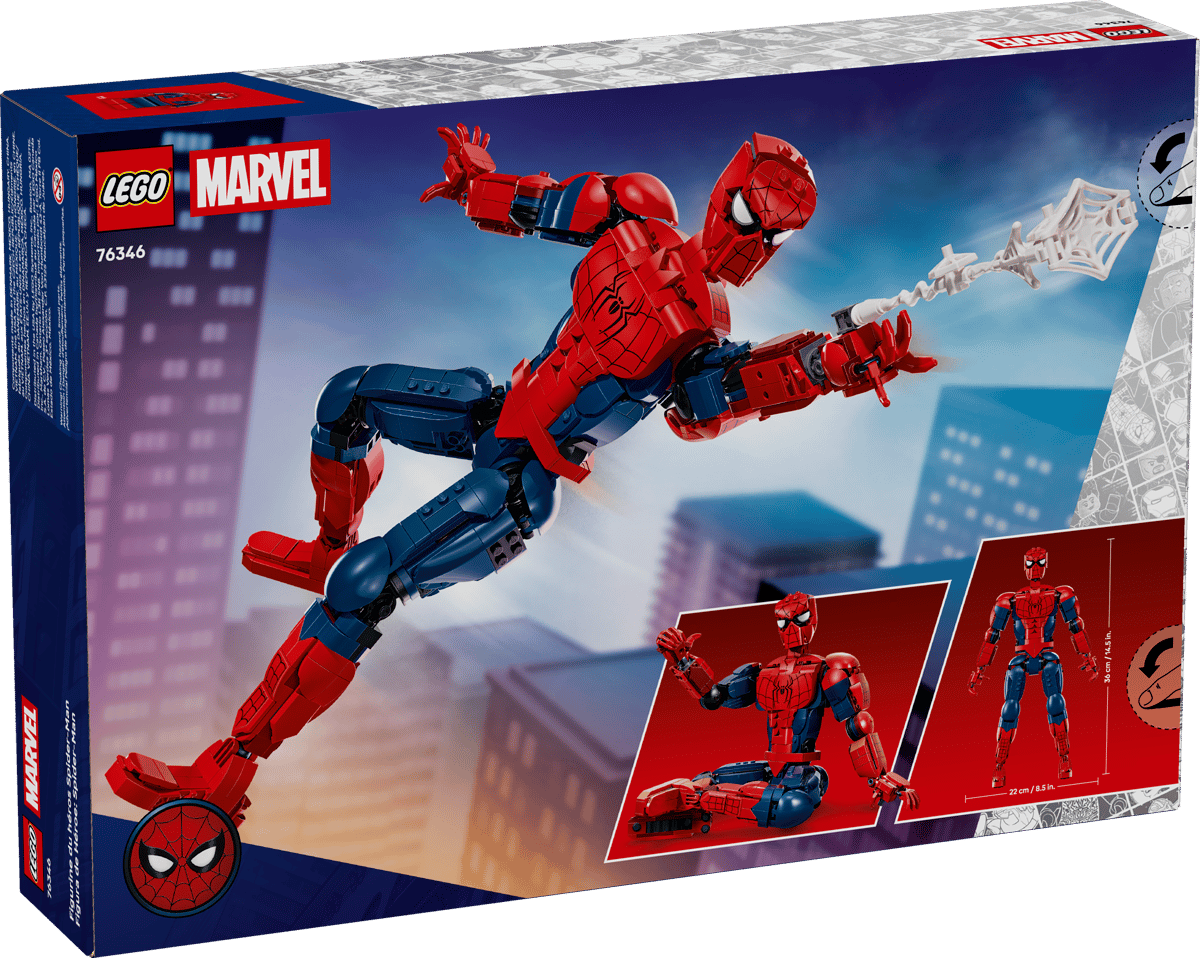 LEGO Marvel Spider-Man Hero Figure (76346) – Poseable Buildable Action Figure
