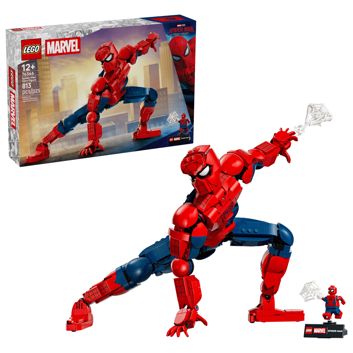 LEGO Marvel Spider-Man Hero Figure (76346) – Poseable Buildable Action Figure