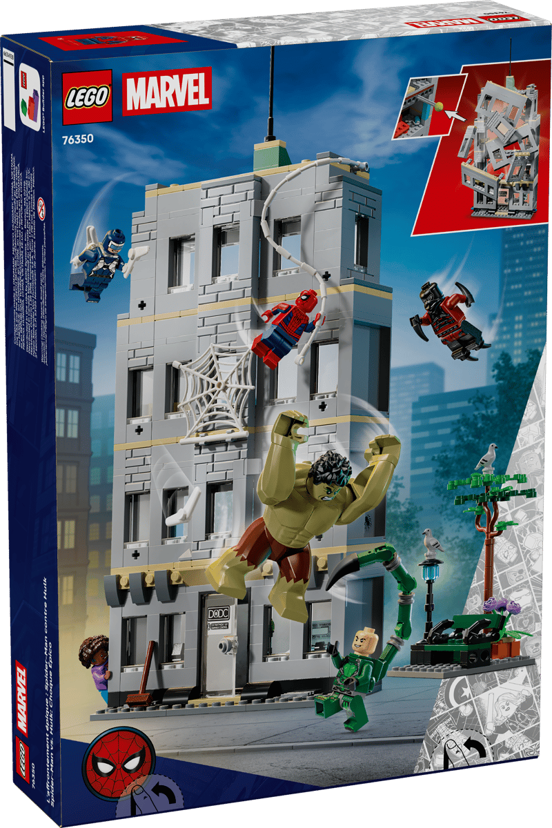 LEGO Marvel Spider-Man vs. Hulk Epic Clash (76350) – Action Battle Building Set