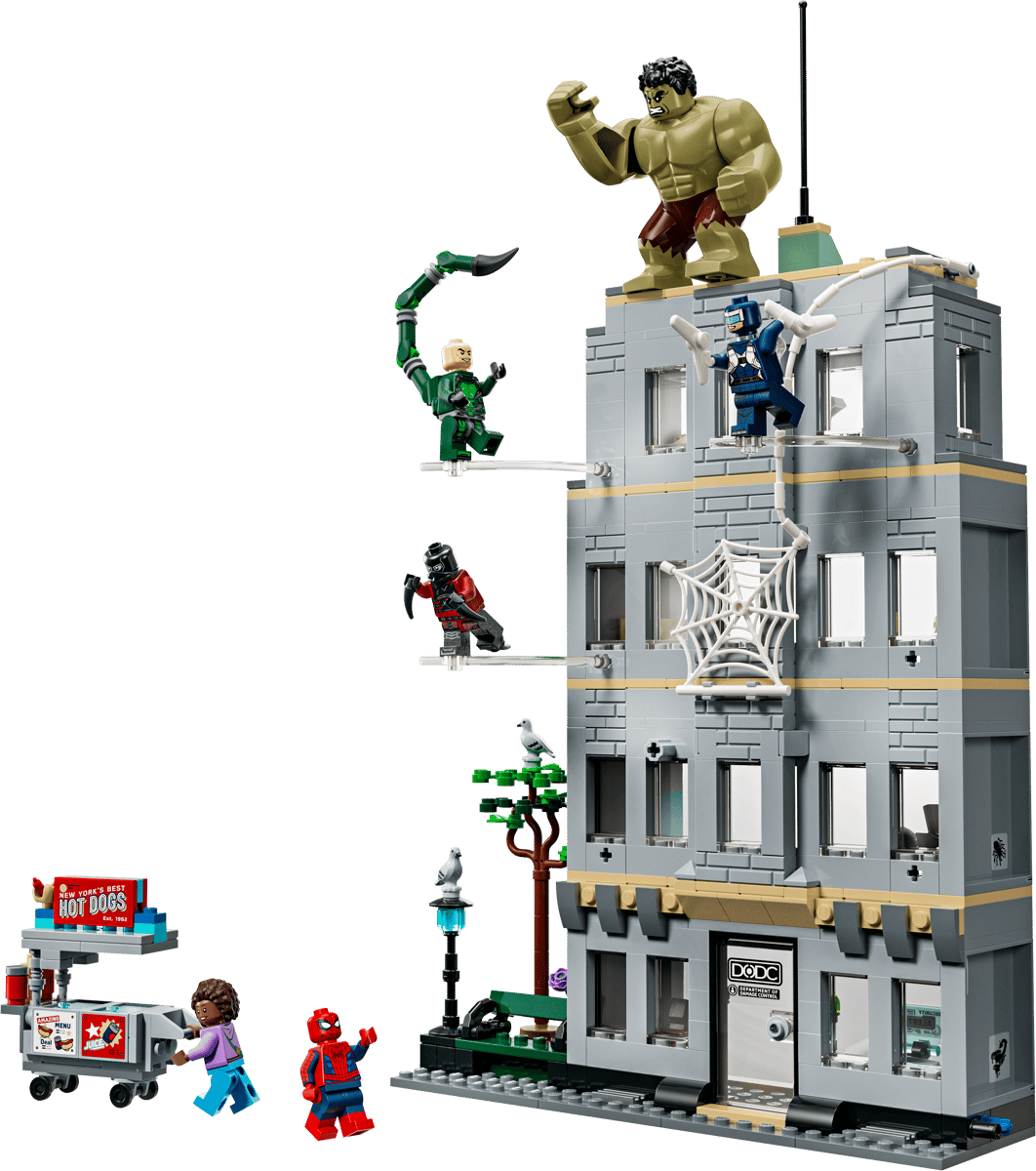 LEGO Marvel Spider-Man vs. Hulk Epic Clash (76350) – Action Battle Building Set