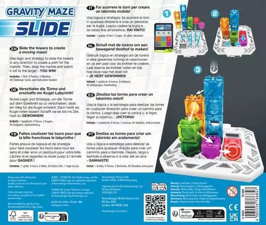 Ravensburger Gravity Maze Slide – Logic & STEM Maze Challenge Game (Ages 8+)
