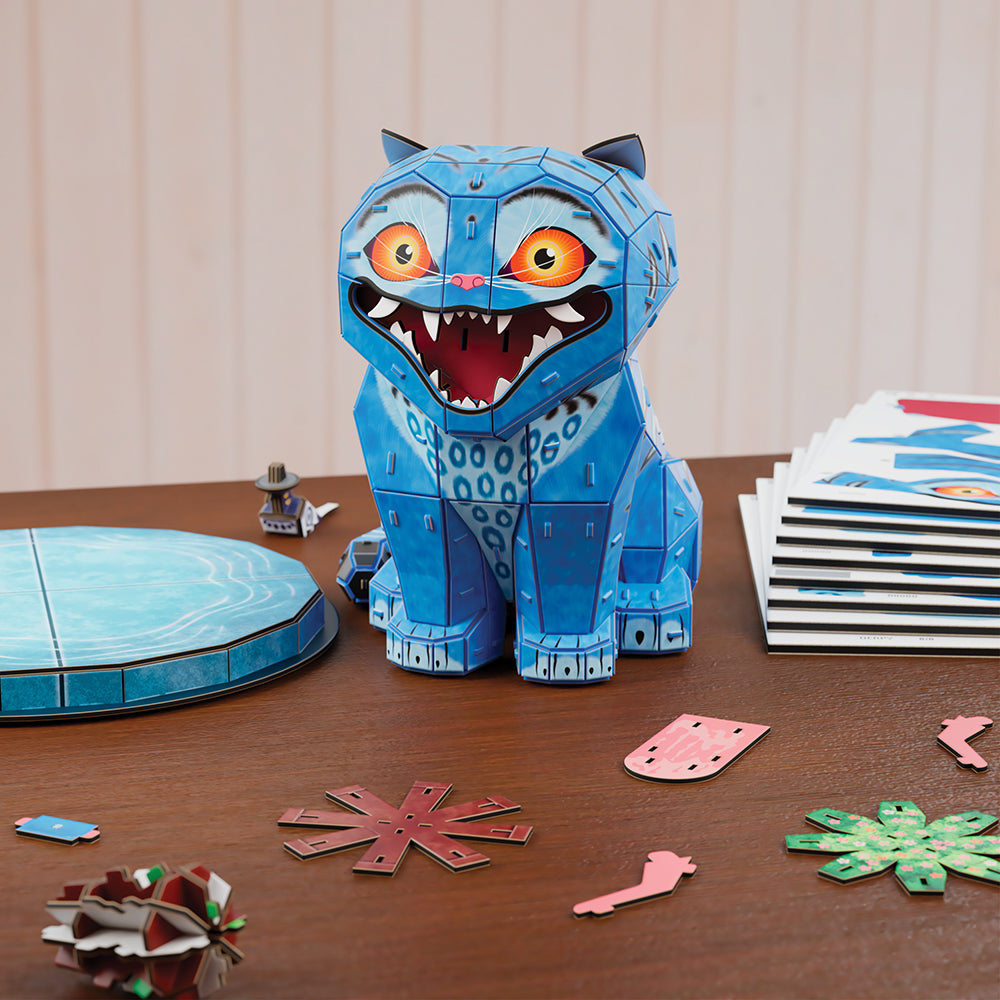 4D Build KPop Demon Hunters Derpy Tiger & Sussie Bird – 168-Piece Interactive 3D Model Kit with Removable Tongue & Flowerpot (Ages 12+)