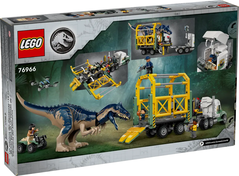 Lego Dinosaur Missions: Allosaurus Transport Truck (76966)