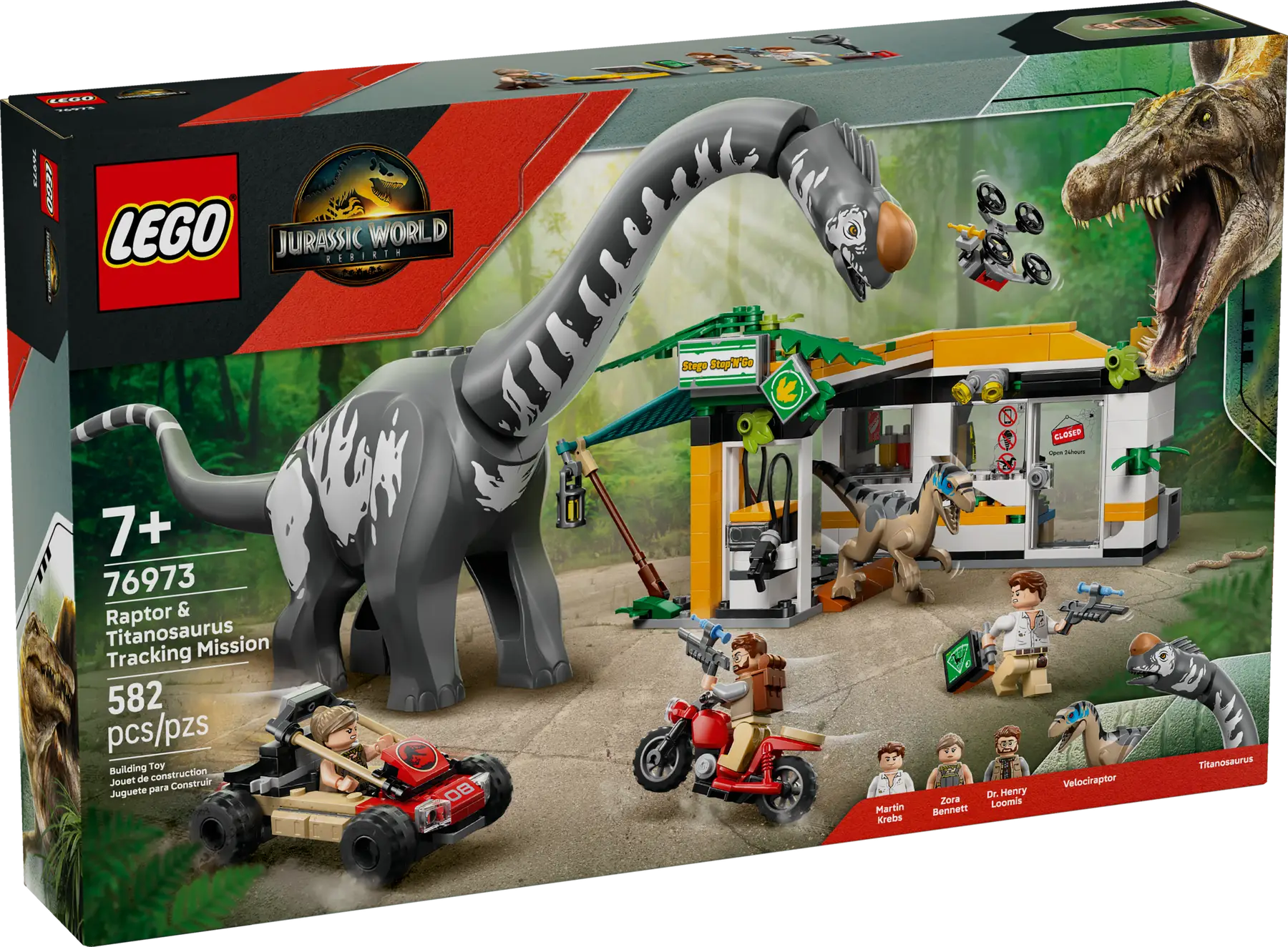 Lego Raptor & Titanosaurus Tracking Mission (76973)