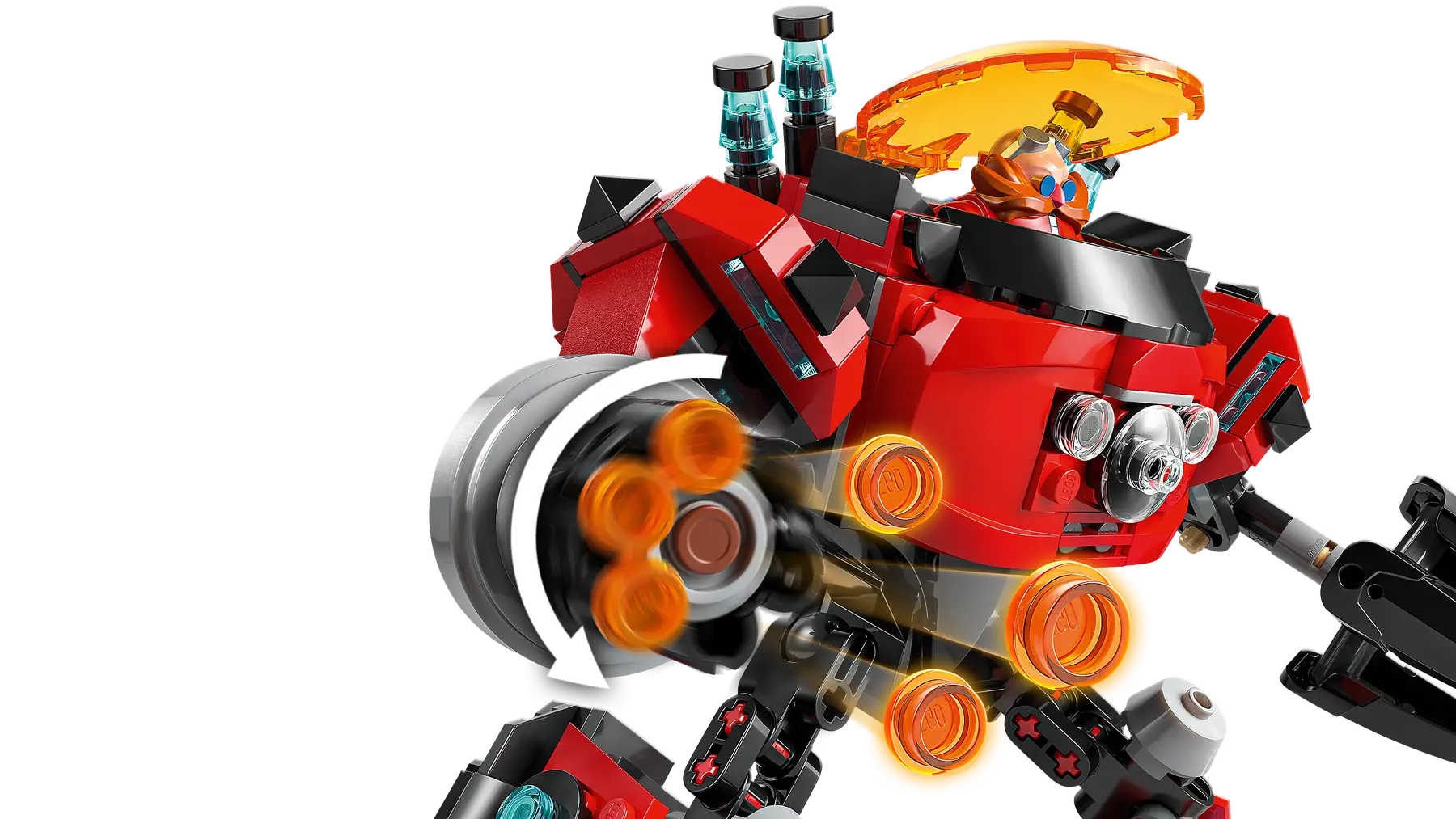 Lego Knuckles vs. Dr. Eggman Egg Crusher Mech (77005)