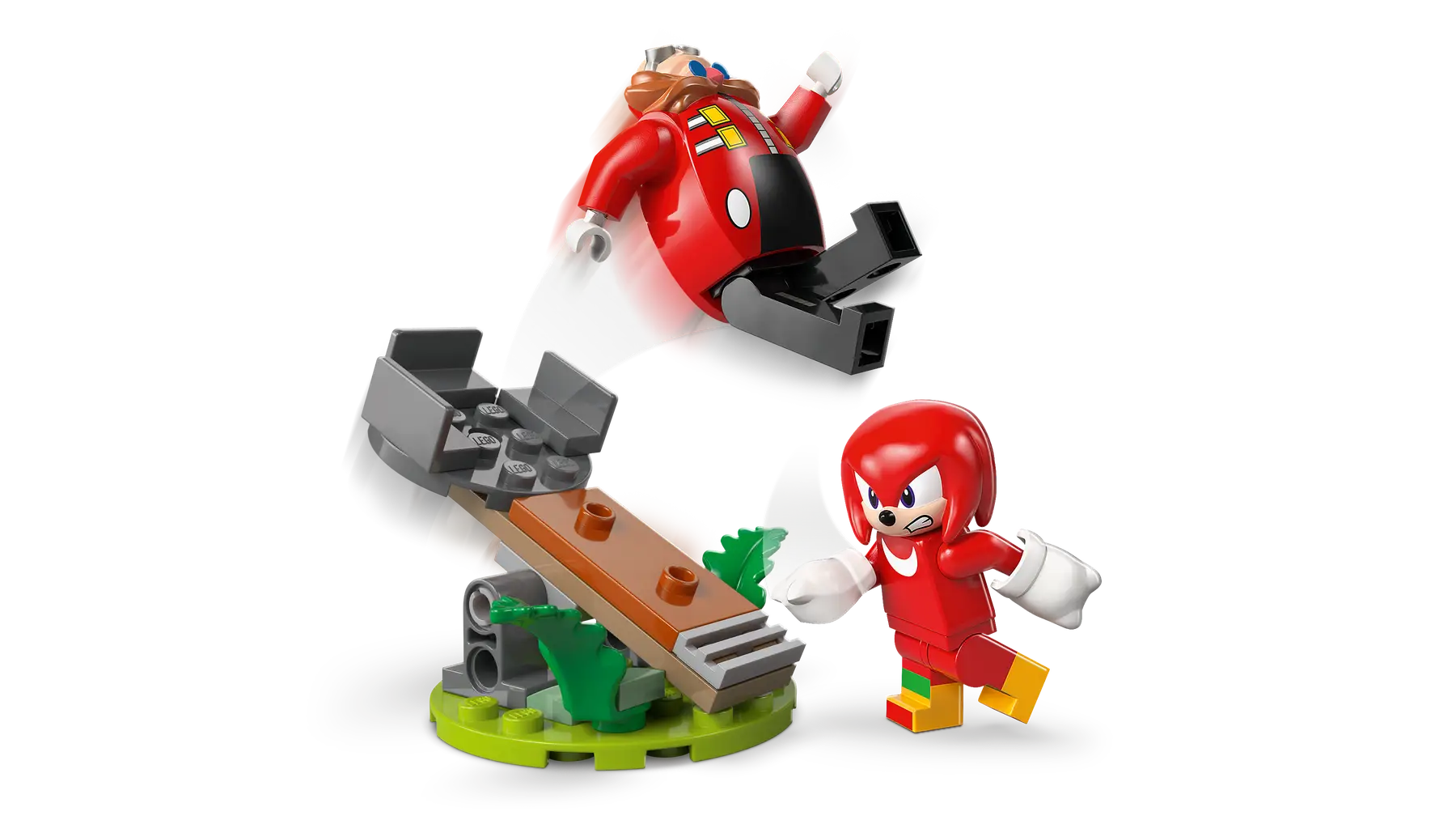 Lego Knuckles vs. Dr. Eggman Egg Crusher Mech (77005)