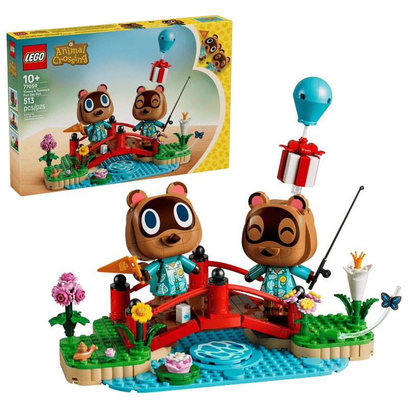 LEGO Animal Crossing Timmy & Tommy's Fun Day Out (77059) | Animal Crossing Building Set for Ages 8+