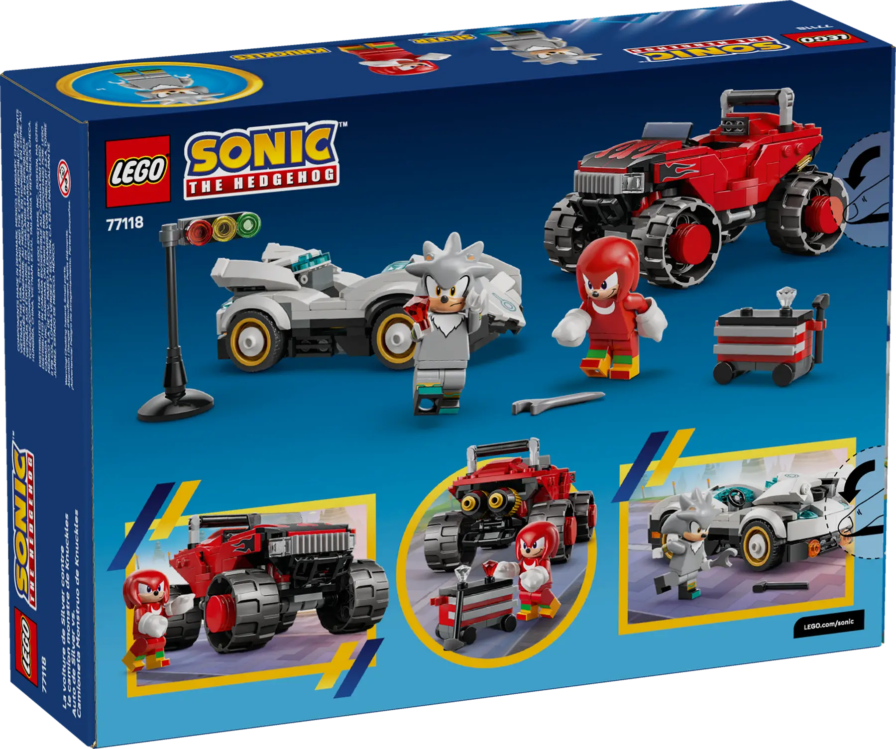 Lego Silver's Car vs. Knuckles' Monster Truck (77118)