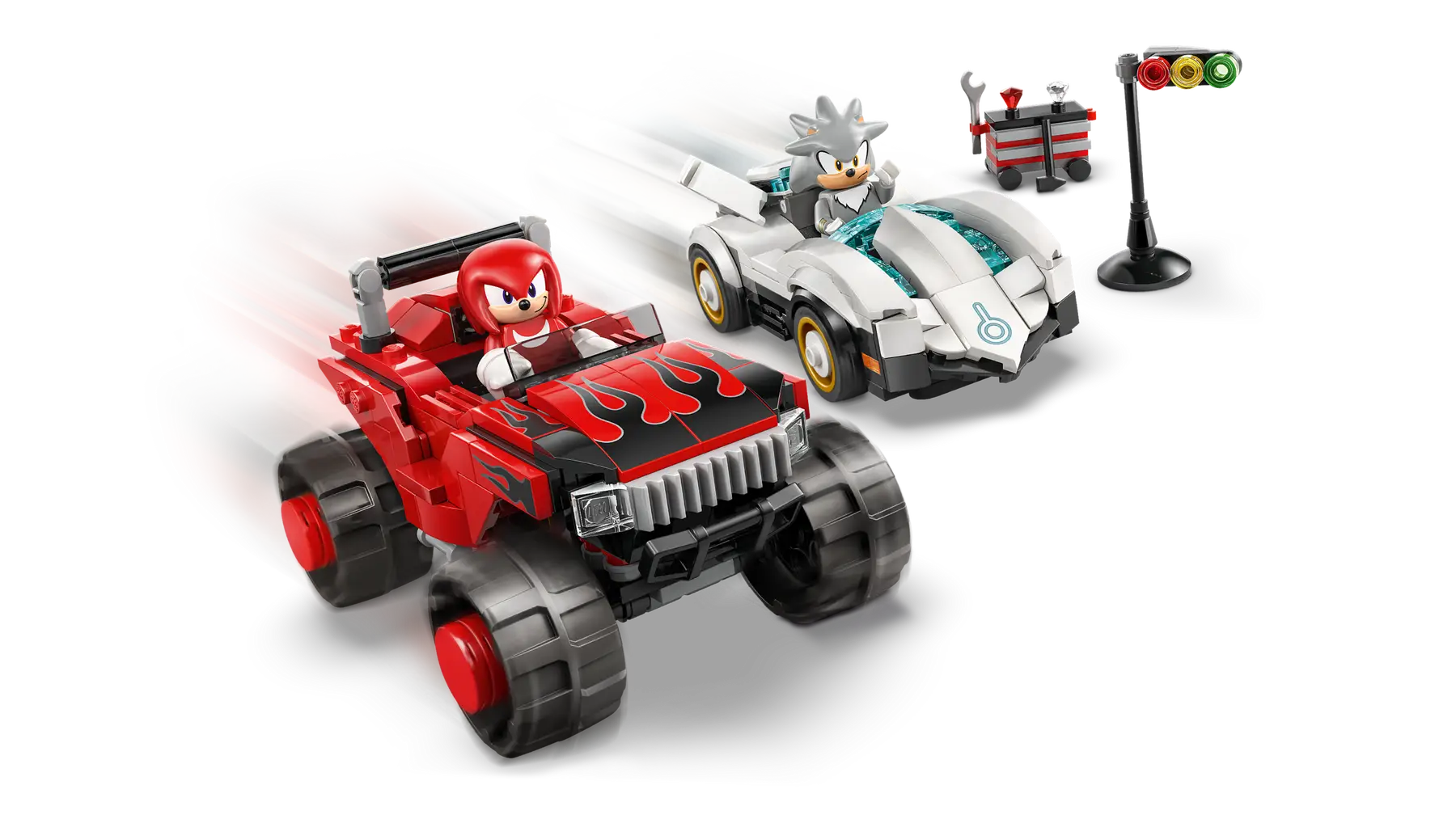 Lego Silver's Car vs. Knuckles' Monster Truck (77118)