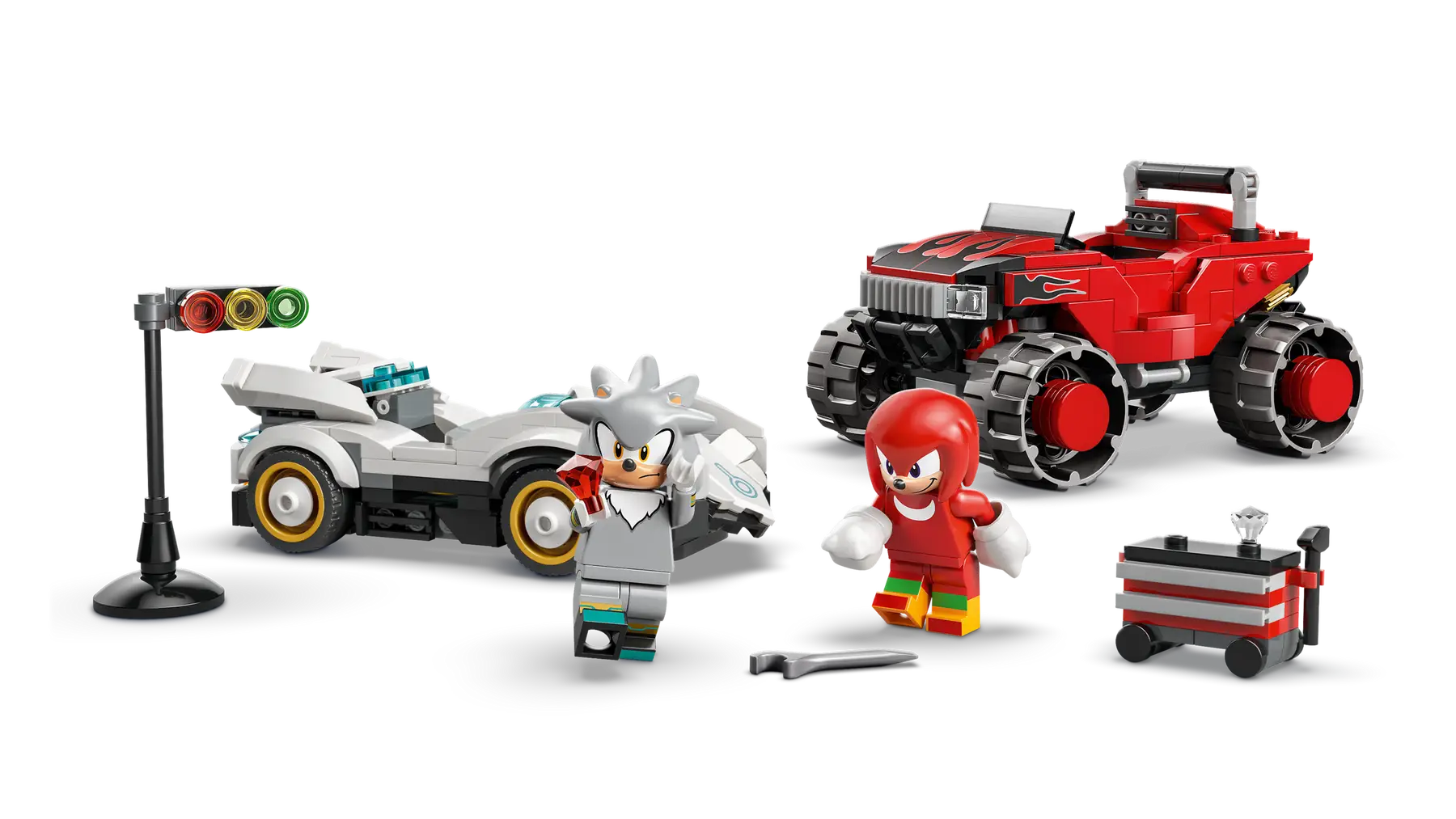 Lego Silver's Car vs. Knuckles' Monster Truck (77118)