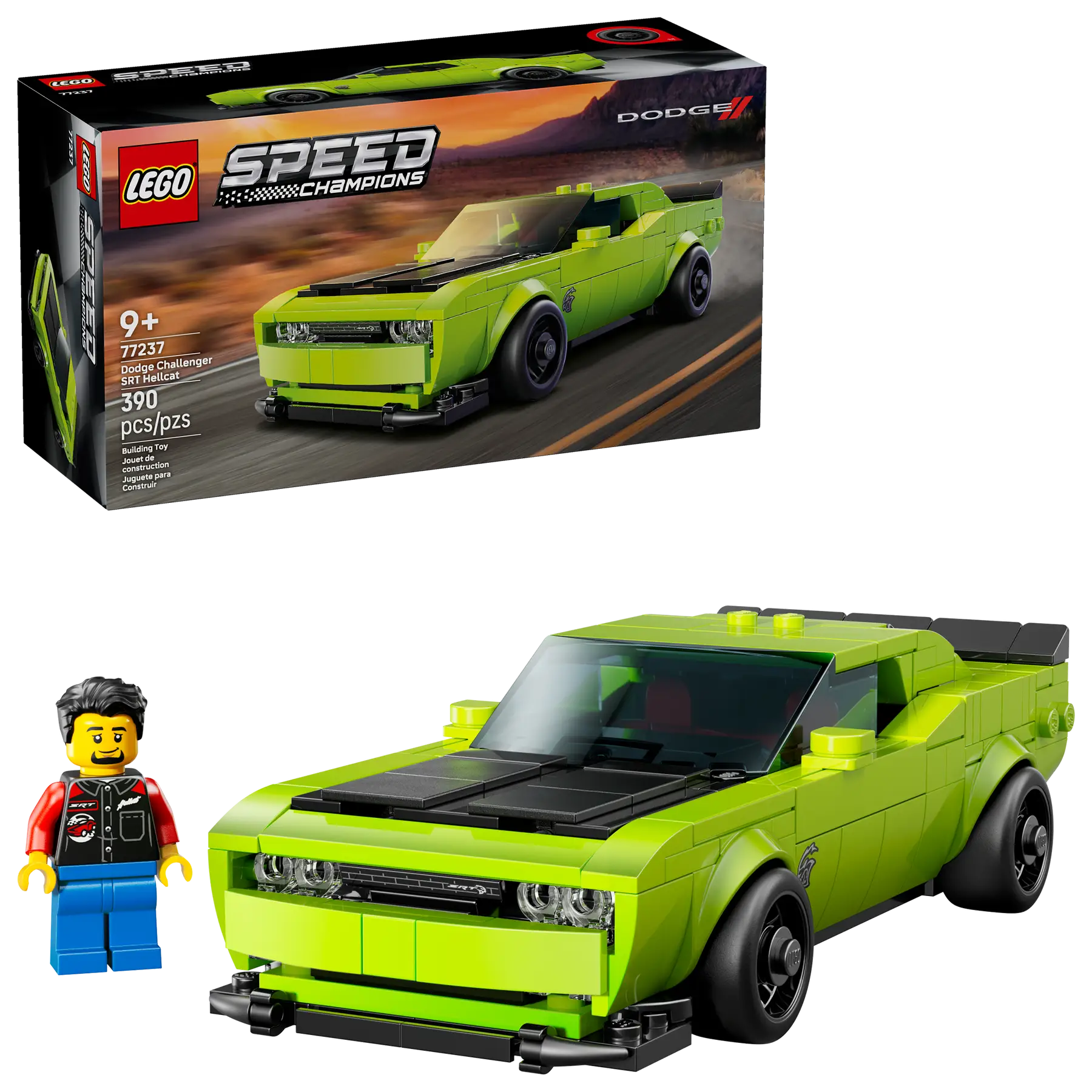 Lego Dodge Challenger SRT Hellcat Sports Car (77237)