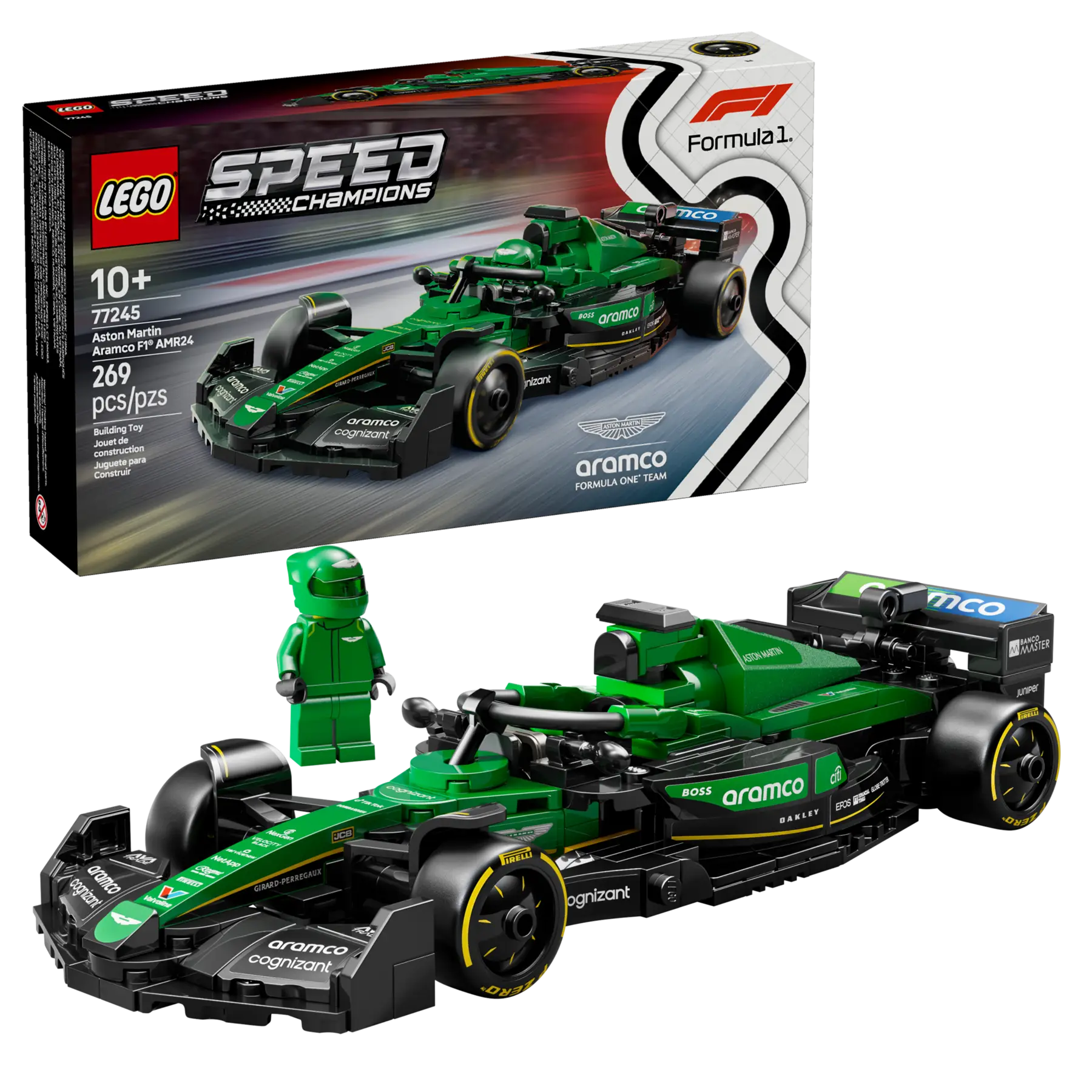 Lego Aston Martin Aramco F1® AMR24 Race Car (77245)