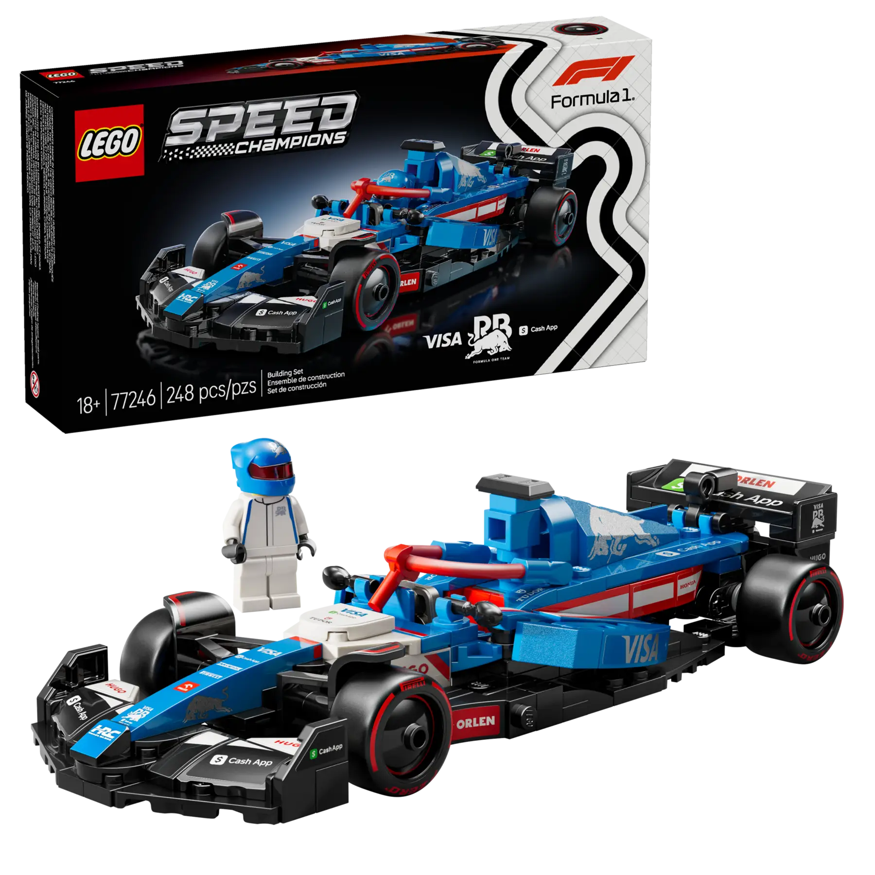 Lego Visa Cash App RB VCARB 01 F1® Race Car (77246)