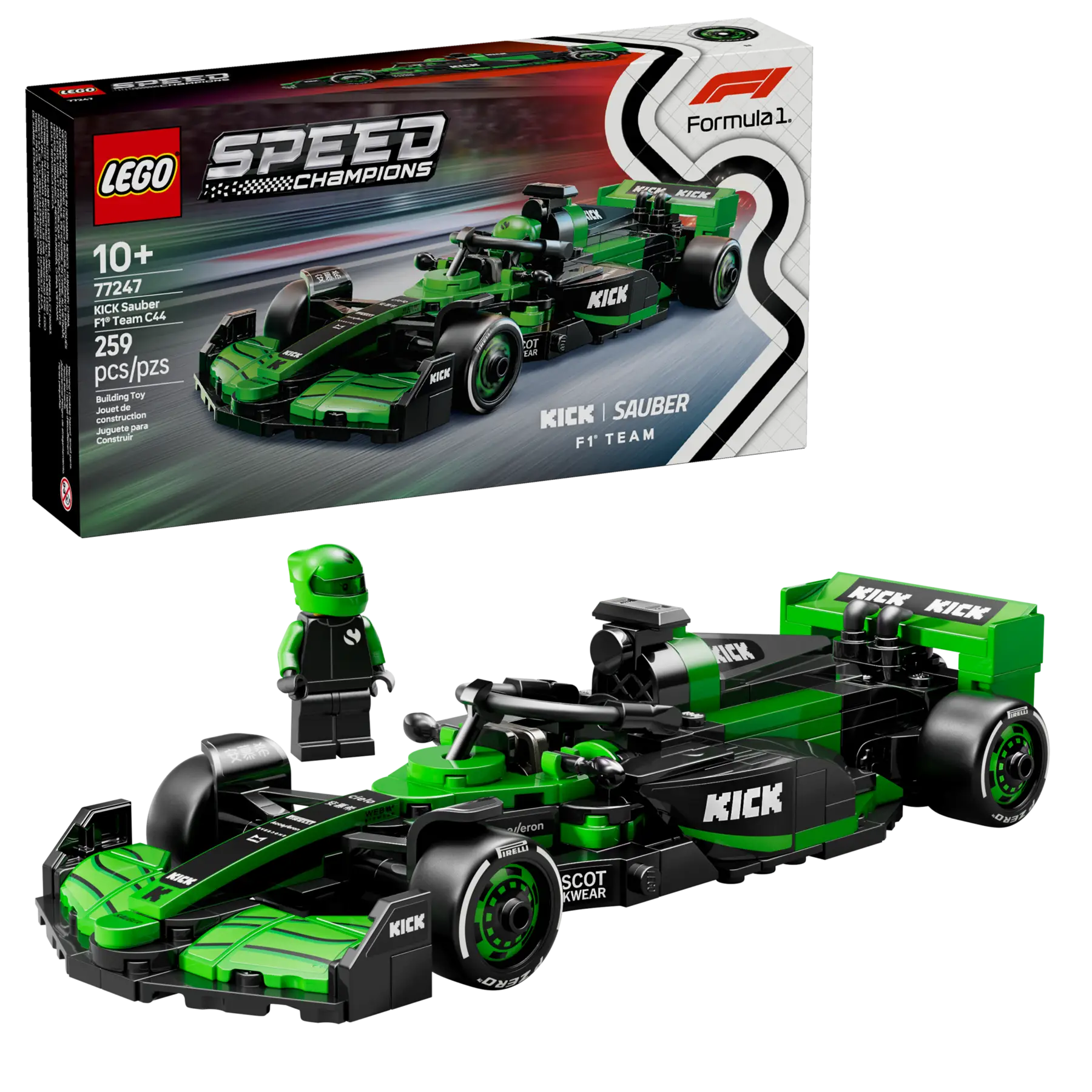 Lego KICK Sauber F1® Team C44 Race Car (77247)