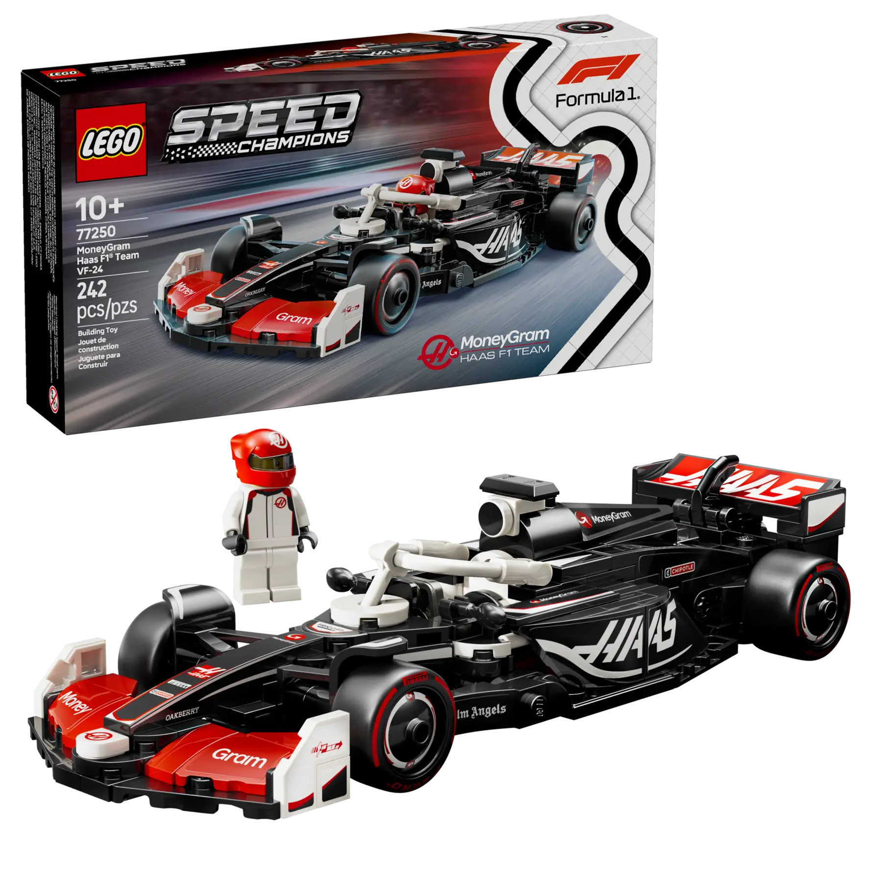 Lego MoneyGram Haas F1® Team VF-24 Race Car (77250)