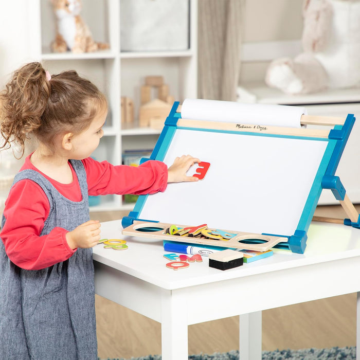 Melissa & Doug Double-sided Wooden Tabletop Easel